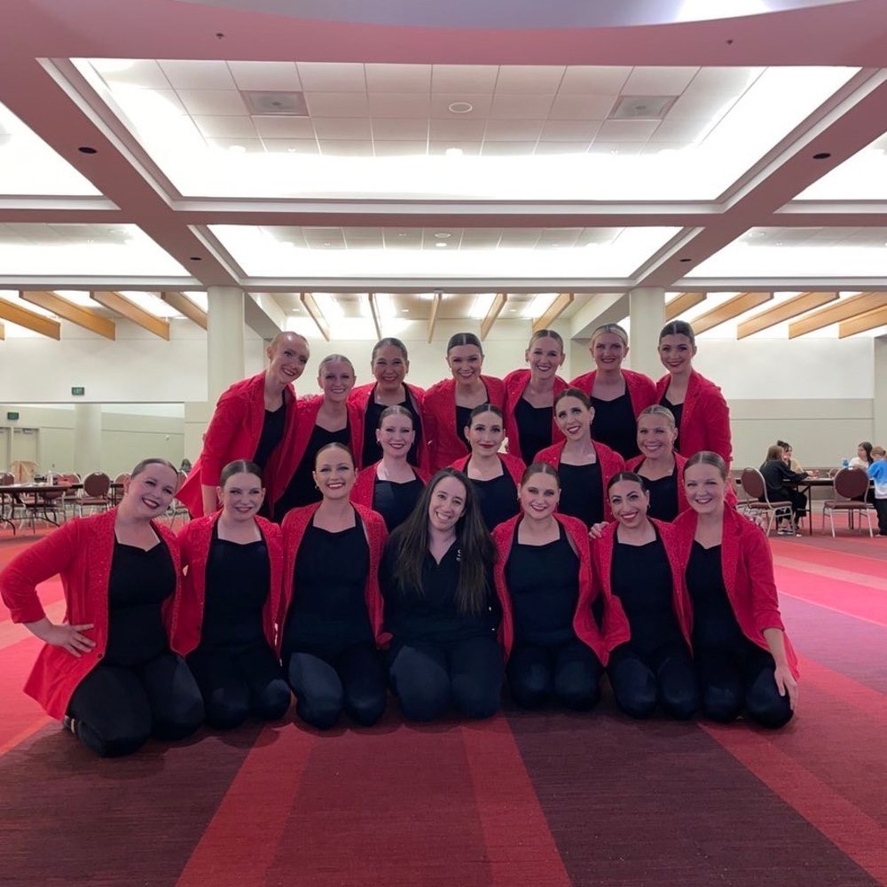 Weissman red rhinestoned blazer dance costume